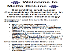 Tablet Screenshot of metta.com